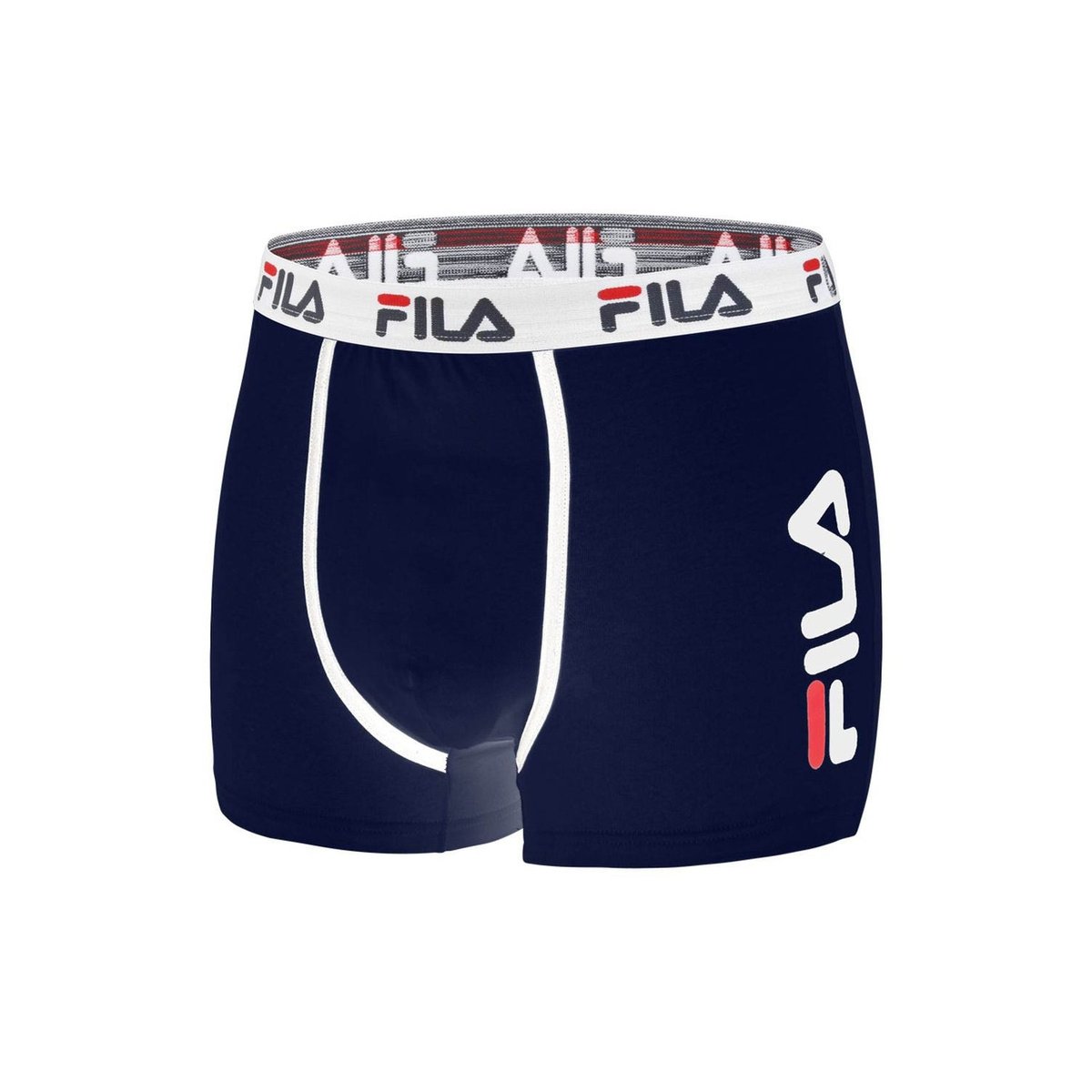 Lot De 4 Boxers Coton Uni Fu5040 noir/bleu, FILA