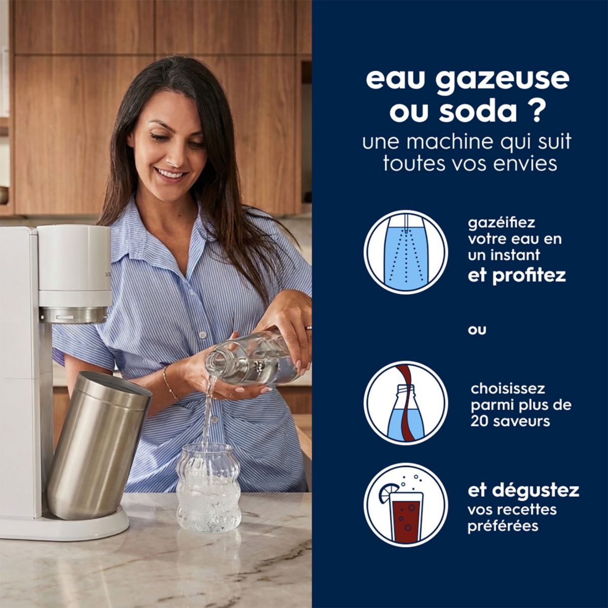 Machine à Soda Duo avec bouteilles et carafes DUON noir, SODASTREAM