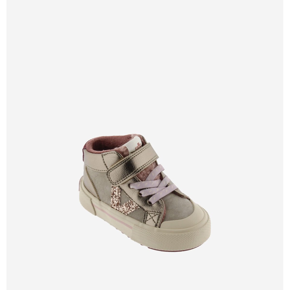 Zapatillas altas con velcro TRIBU beige , VICTORIA