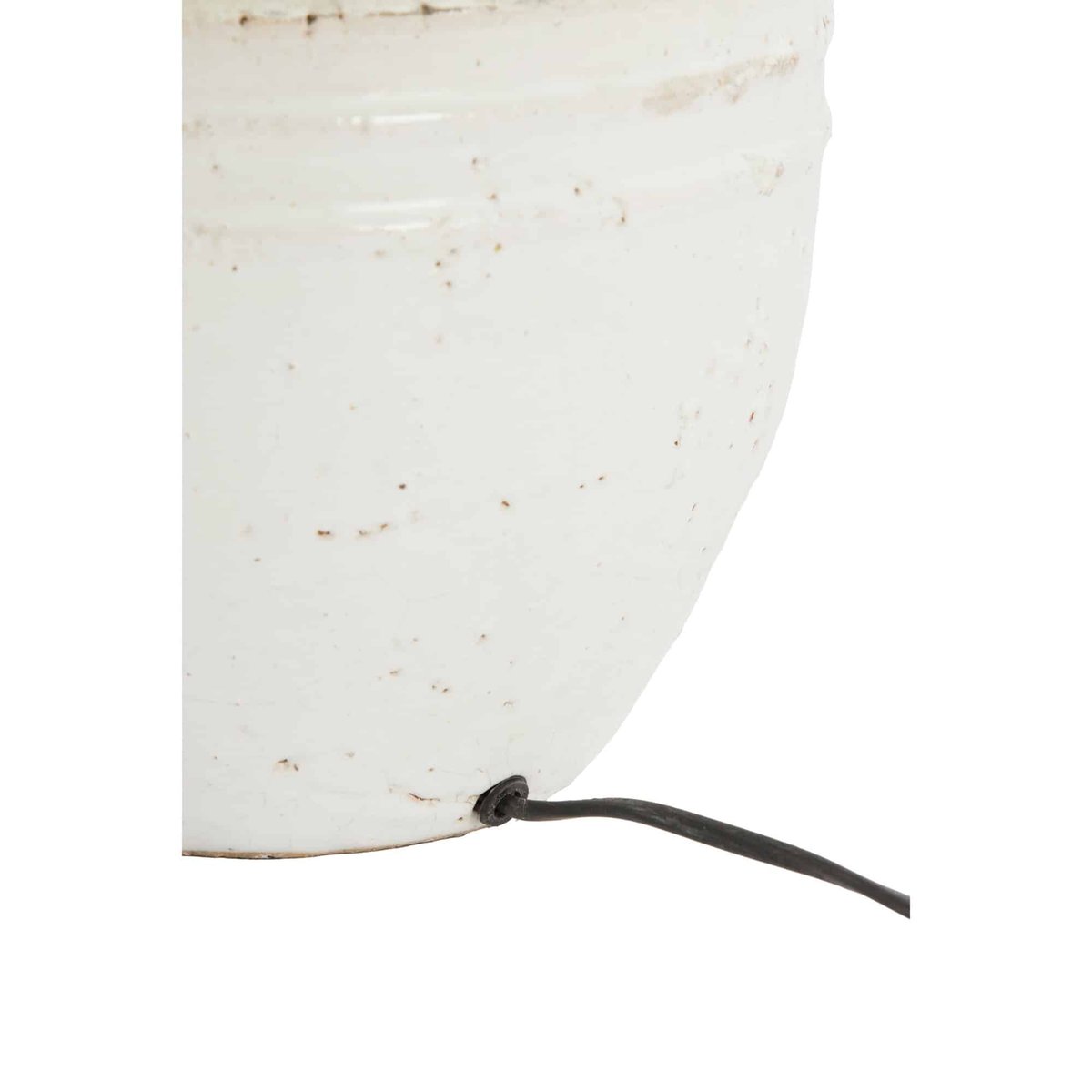 Base De La Lampe Céramique TOBA blanc, LIGHT & LIVING 
