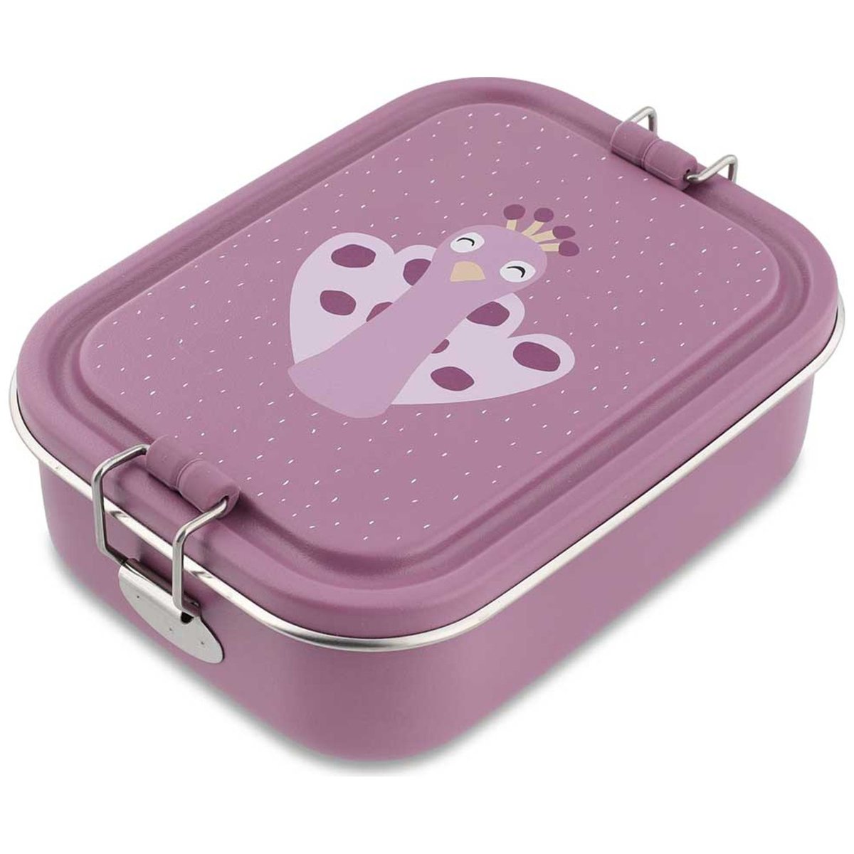 Petite lunch box violet, blanc, TRIXIE