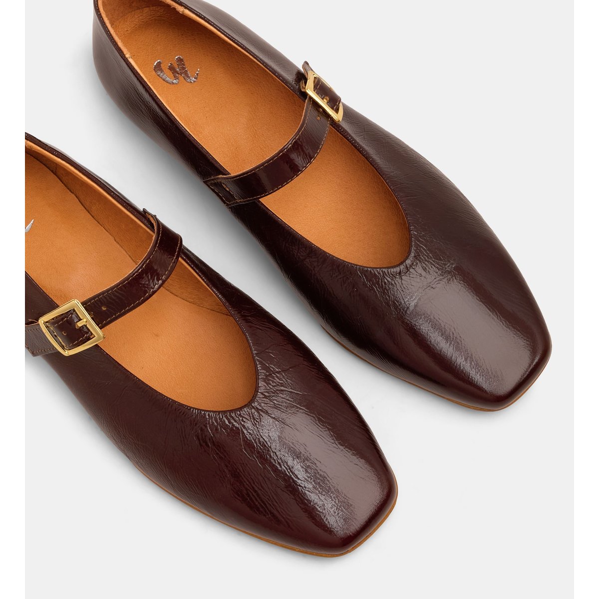 Ballerines blake en cuir marron chocolat, GALERIES LAFAYETTE