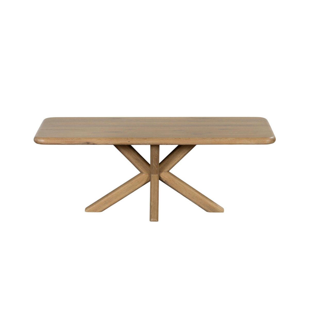 Table basse en chêne à bords arrondis ASTER bois naturel, PIER IMPORT