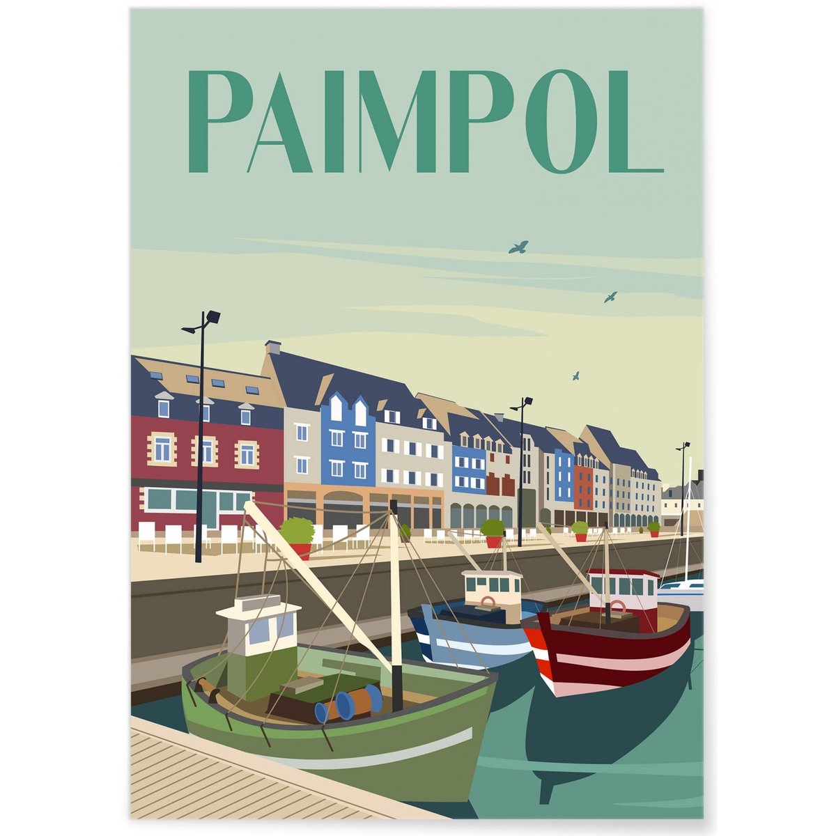 Affiche ville de Paimpol blanc, L'AFFICHERIE