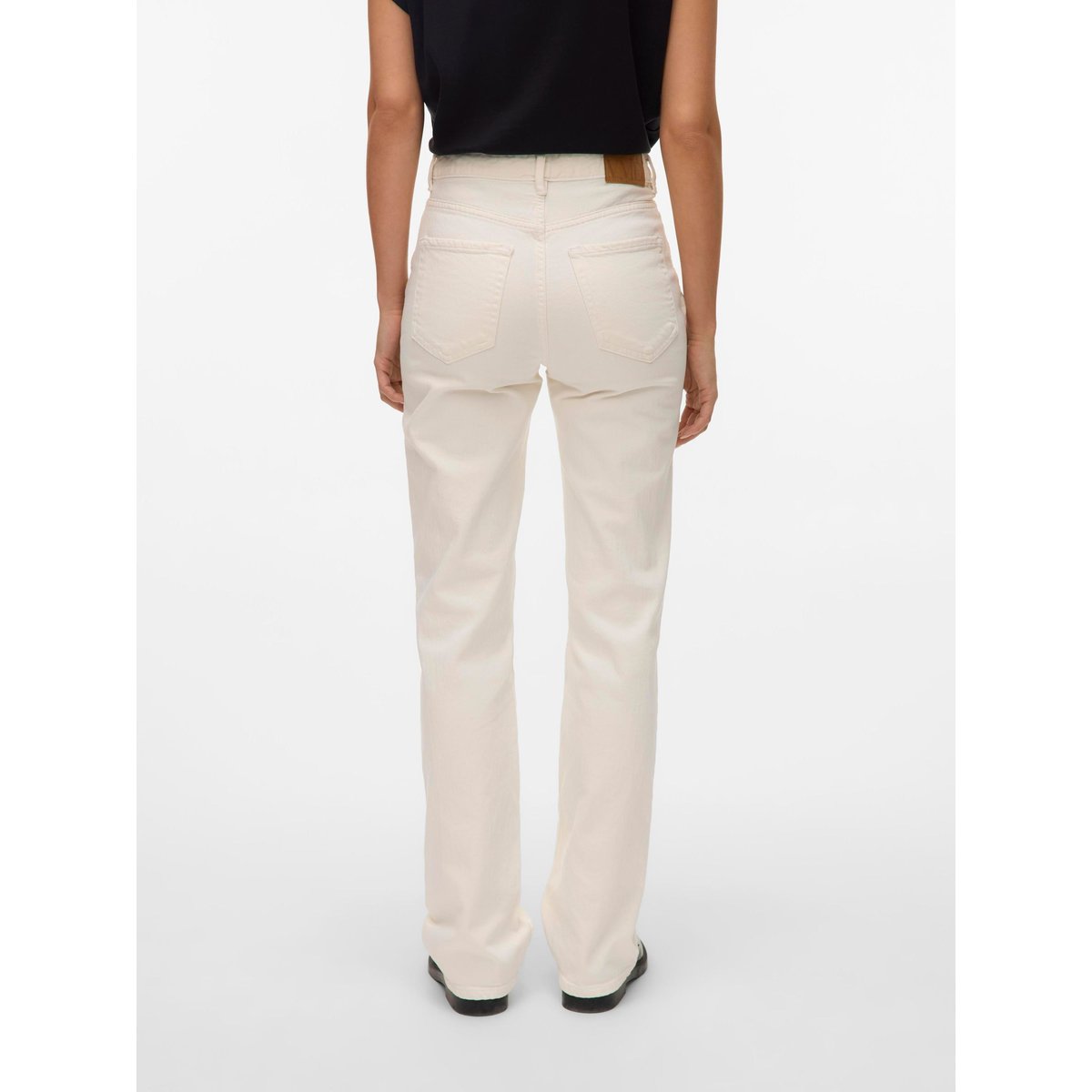 Jean Coupe Droite bright white, VERO MODA