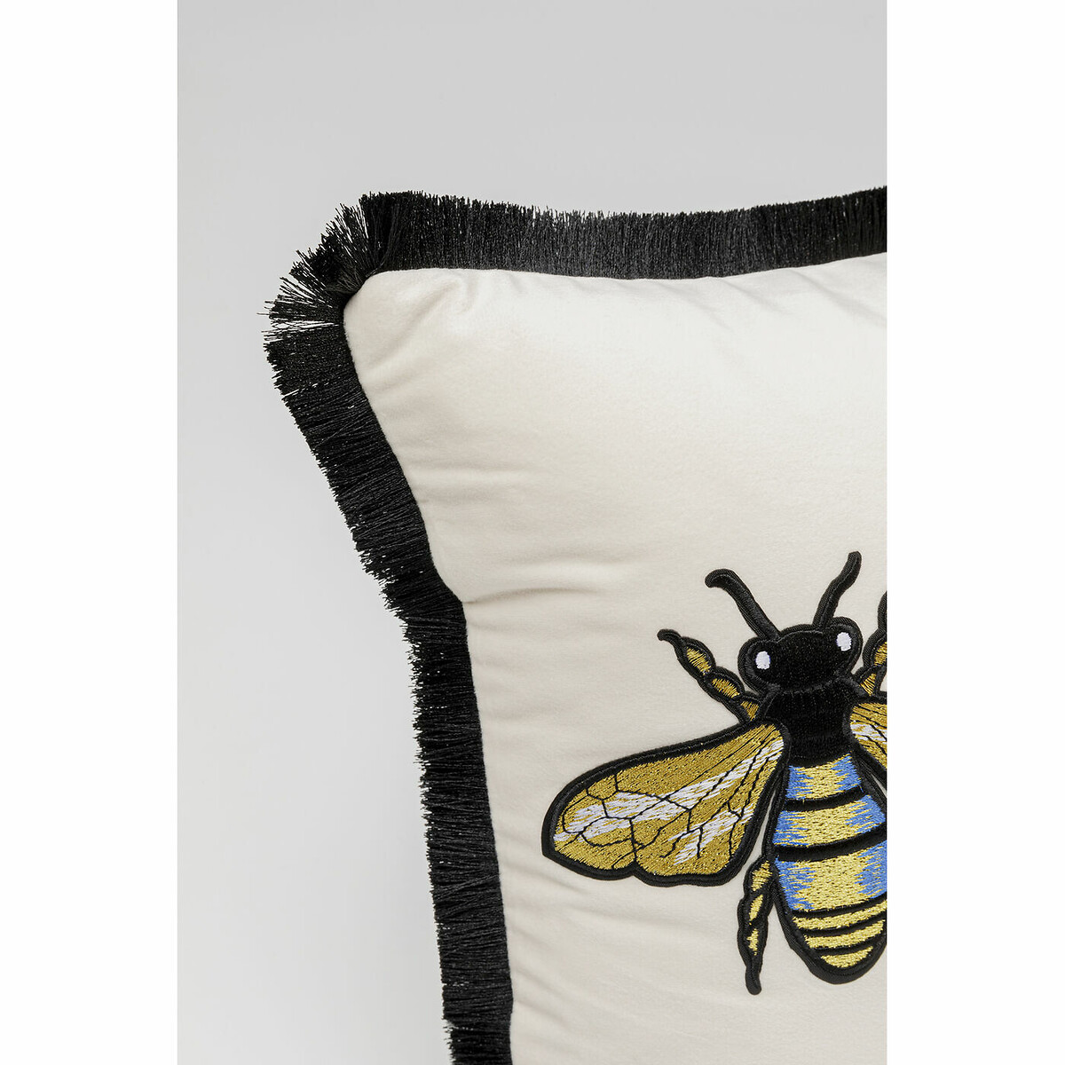 Coussin Bees blanc 50x30cm blanc, KARE DESIGN