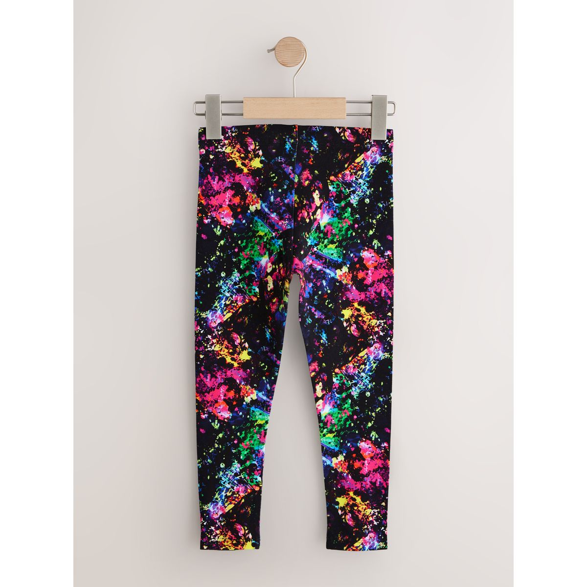 Legging, lot de 5 violet/éclaboussé, NEXT