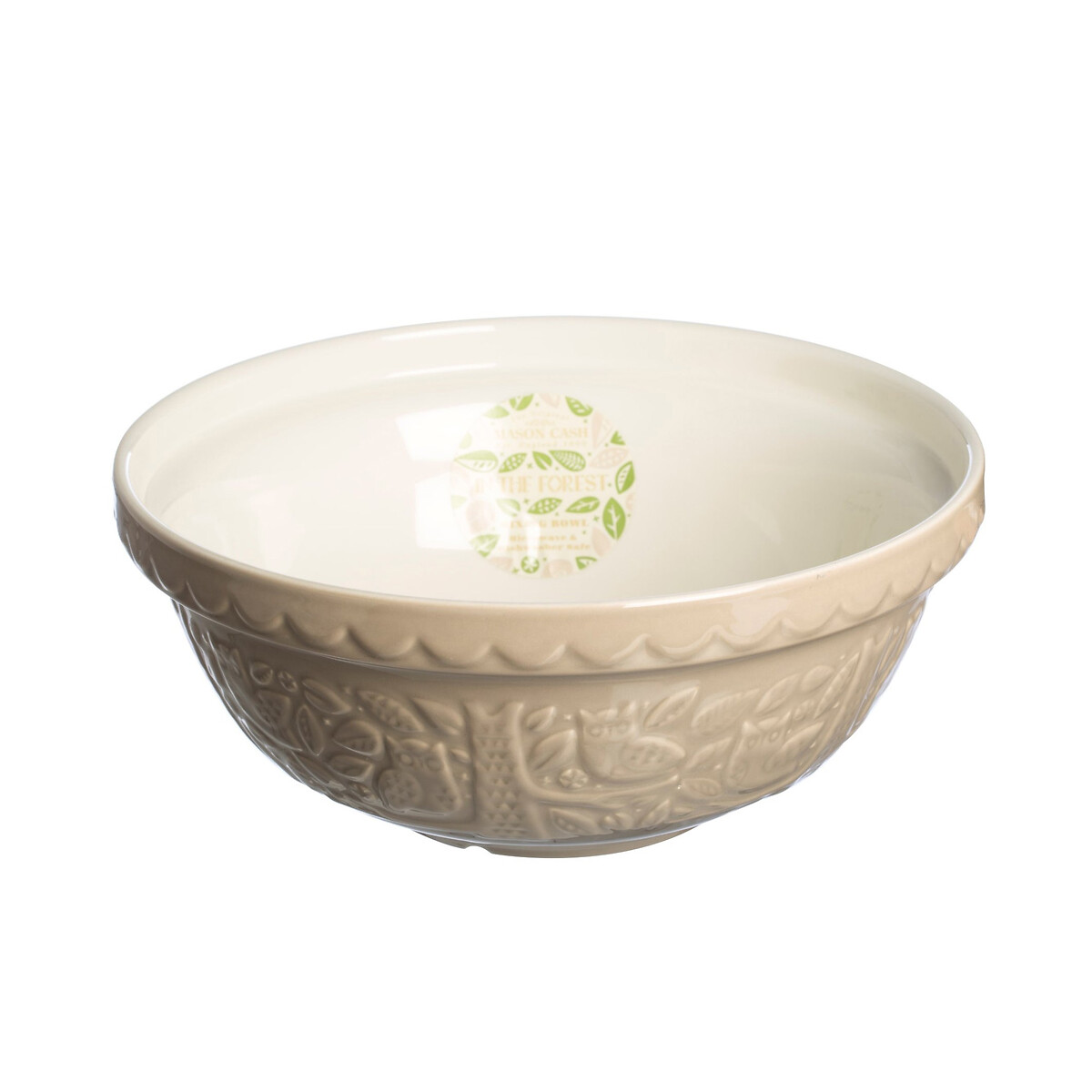In The Forest 26cm Owl Mixing Bowl grey stone, MASON CASH