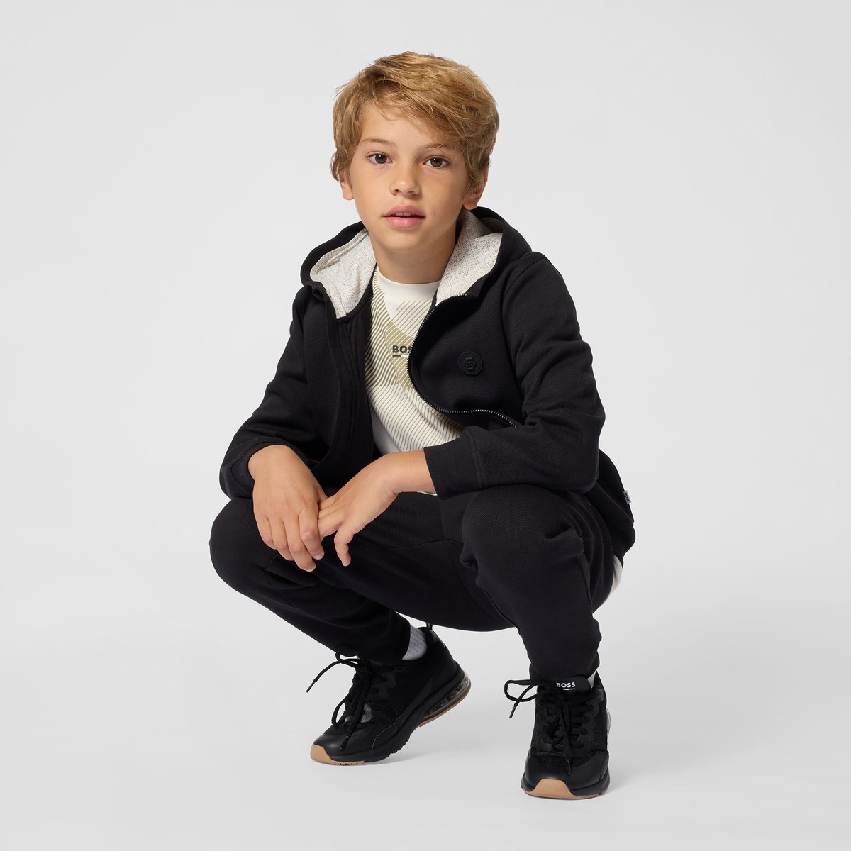 Tee-shirt manches courtes ivory, BOSS KIDSWEAR