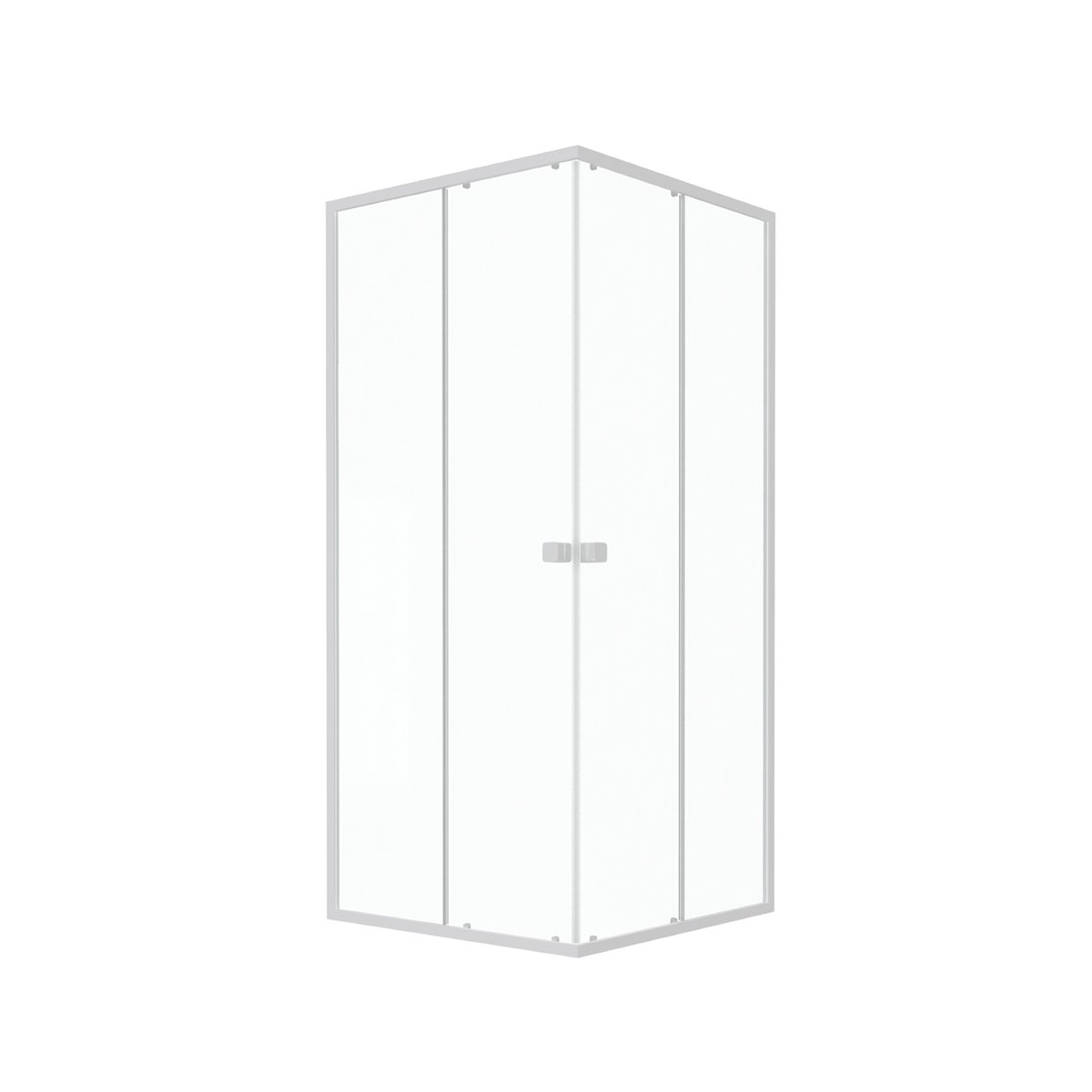 Paroi de douche carrée extensible blanc, HOME MAISON