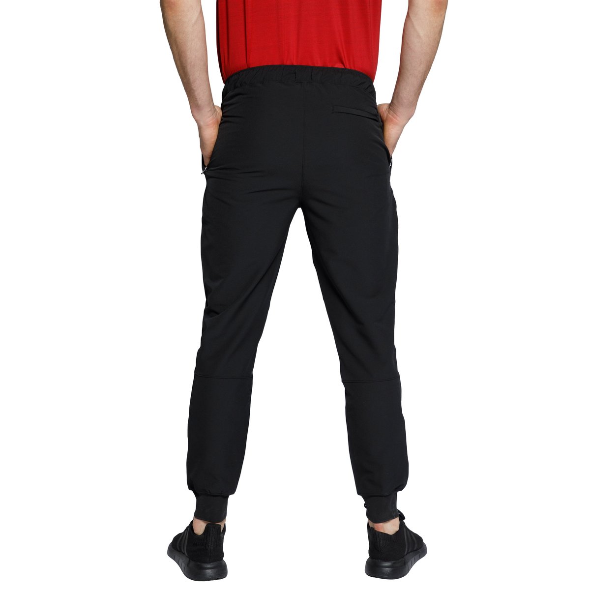 Pantalon technique à taille élastique noir, JP1880