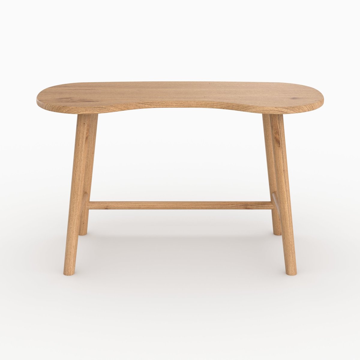 Bureau en bois massif de mindi - BRANDAN marron clair, MAISON PAVANE