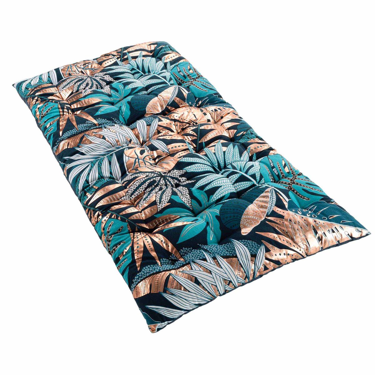 Matelas de sol matelassé Alianor 60 x 120 cm bleu, EDEN