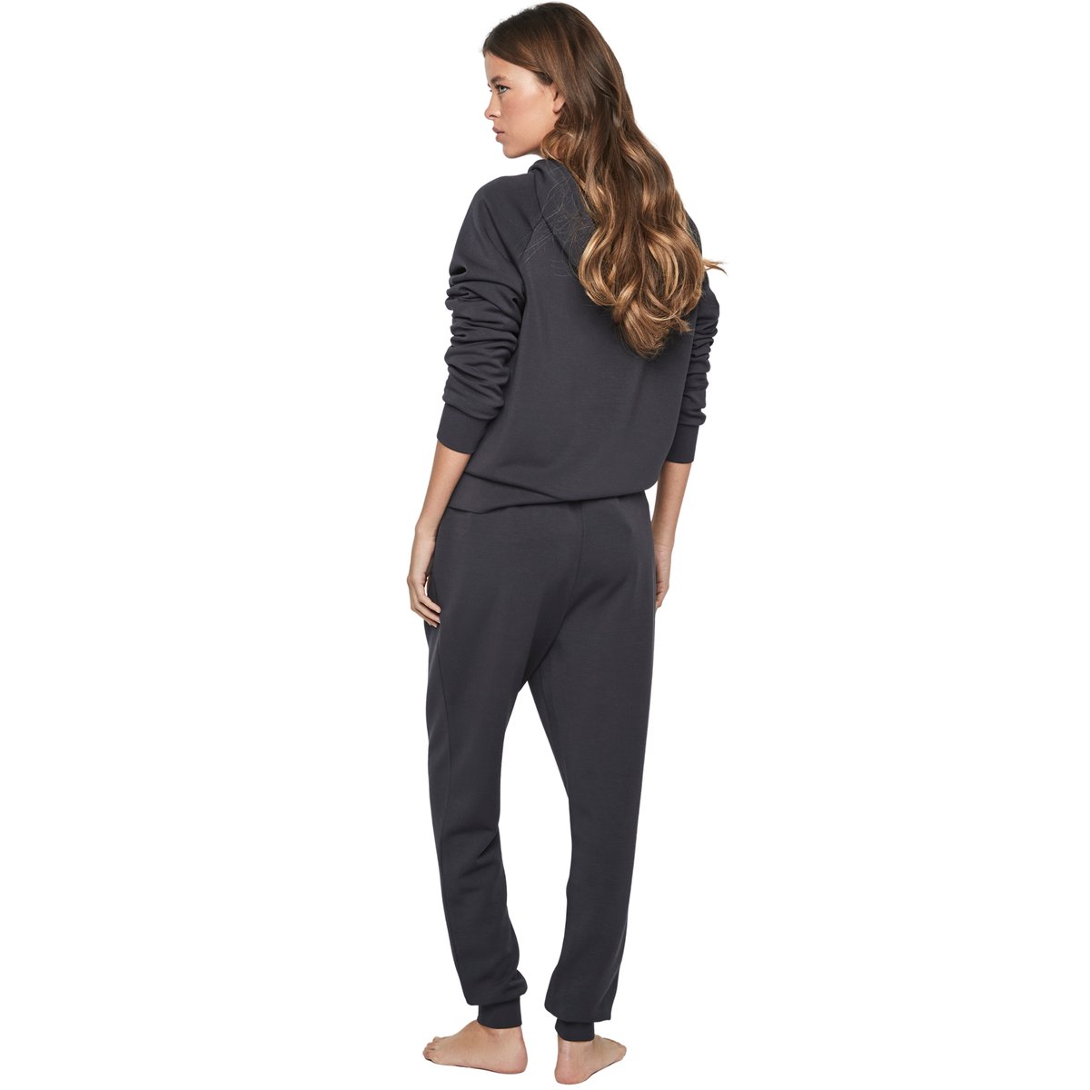 Tenue détente pyjama pantalon top à capuche P104 COZY CHIC bleu marine, SELMARK