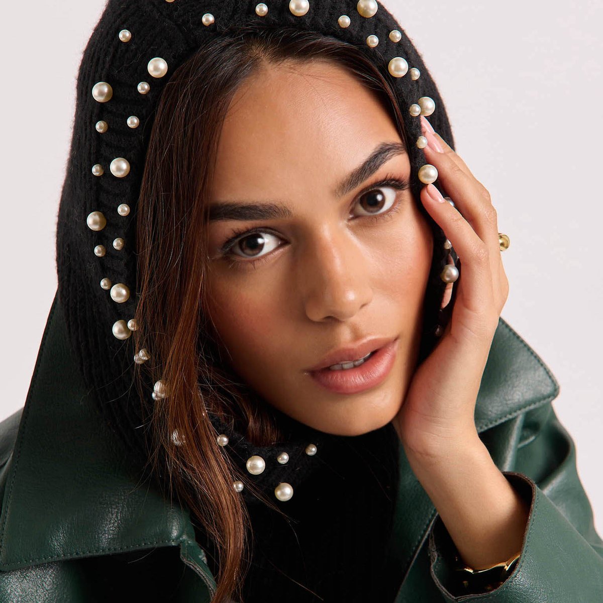 Cagoule côtelé et perles ZIYAD noir, WILD