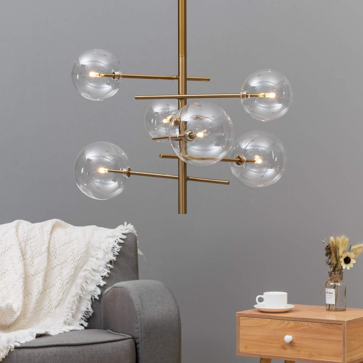 Suspension chic et imposante - OSAM laiton, KOSILUM