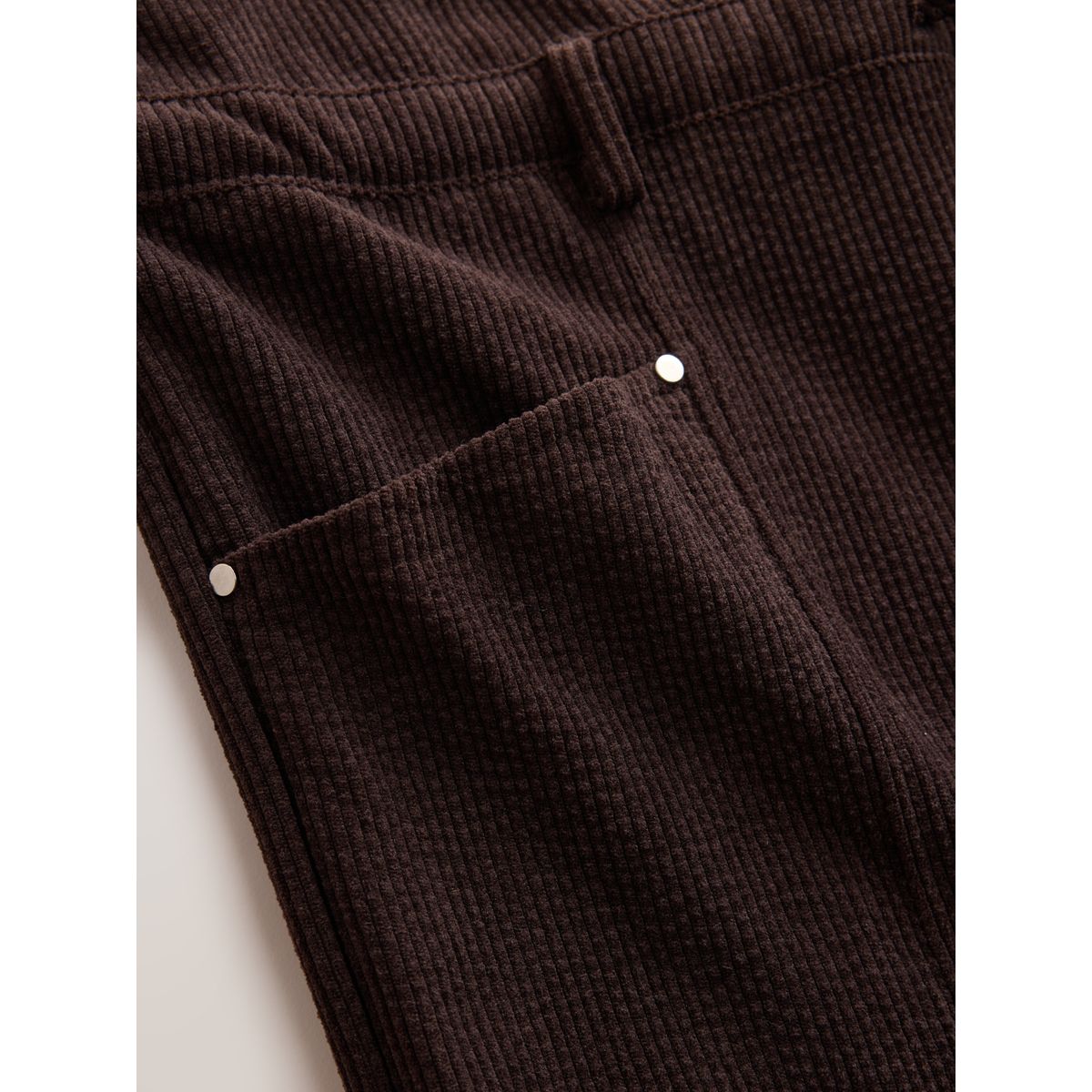 Combi-pantalon militaire en velours côtelé marron, NEXT