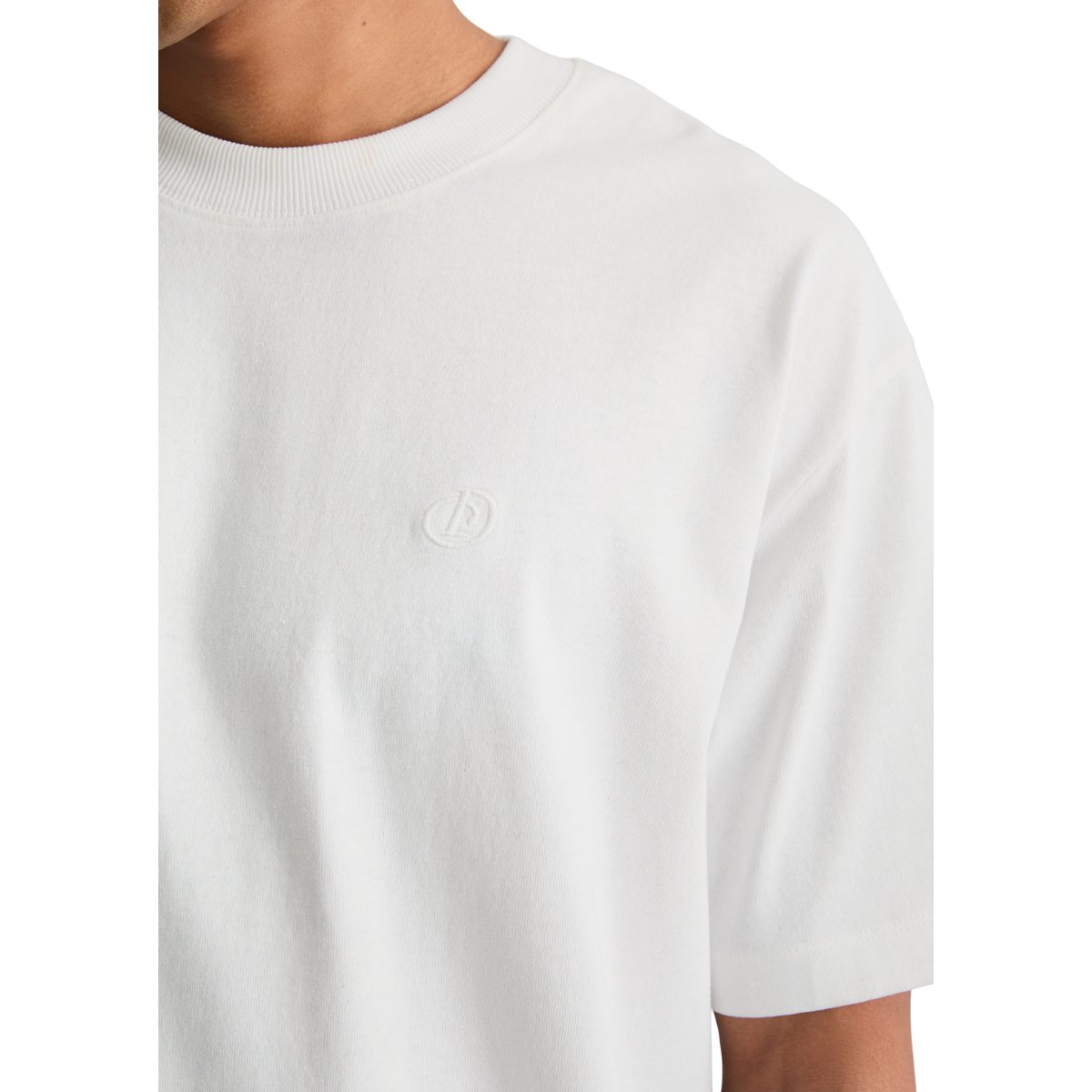 T-shirt ample en jersey de coton bio épais blanc, MARC O’POLO DENIM