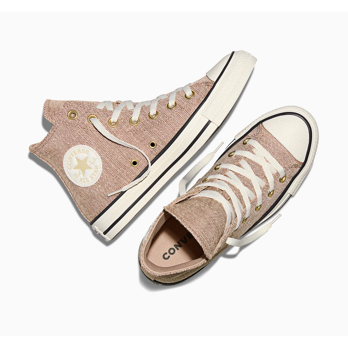 Baskets CHUCK TAYLOR ALL STAR SHINY HEATHERED CANVAS bois de rose, CONVERSE