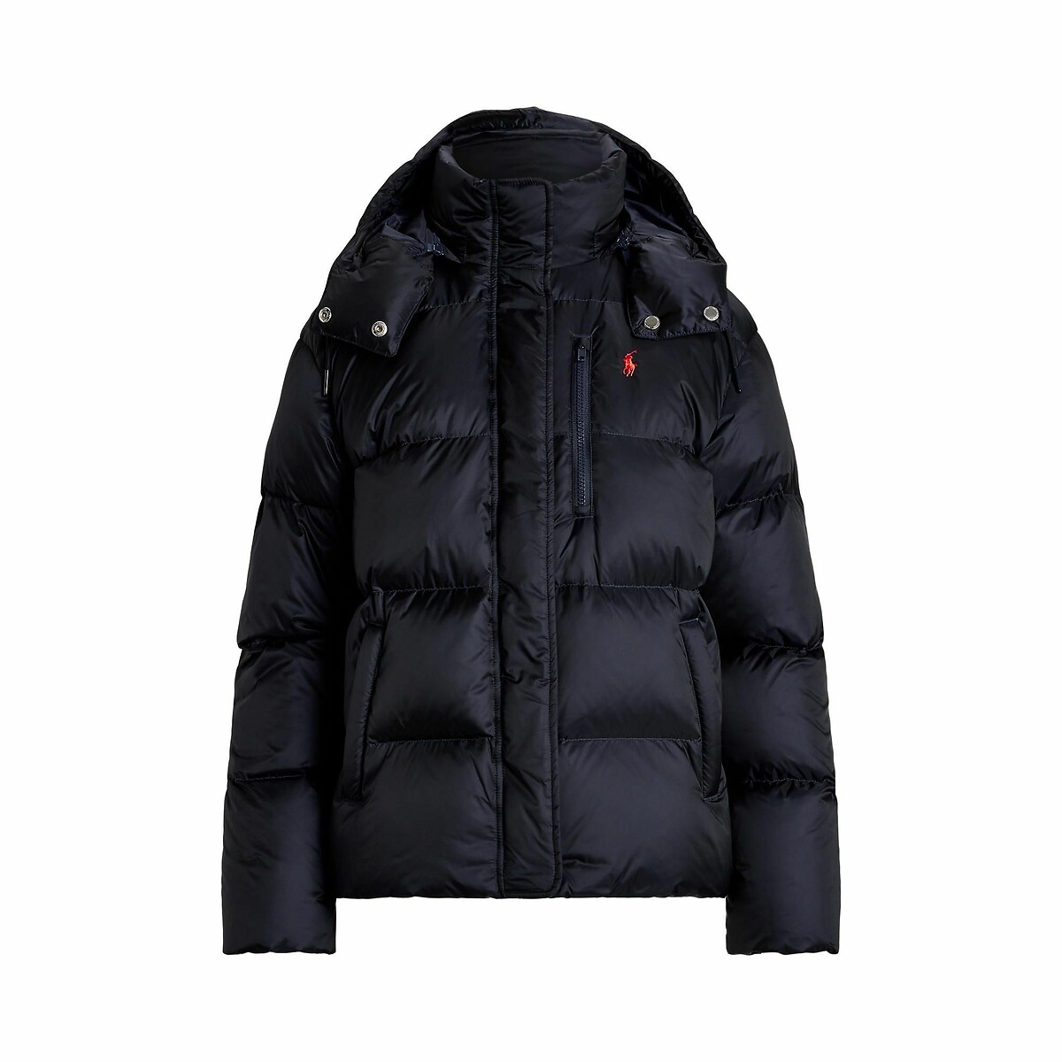 Doudoune courte à capuche marine, POLO RALPH LAUREN