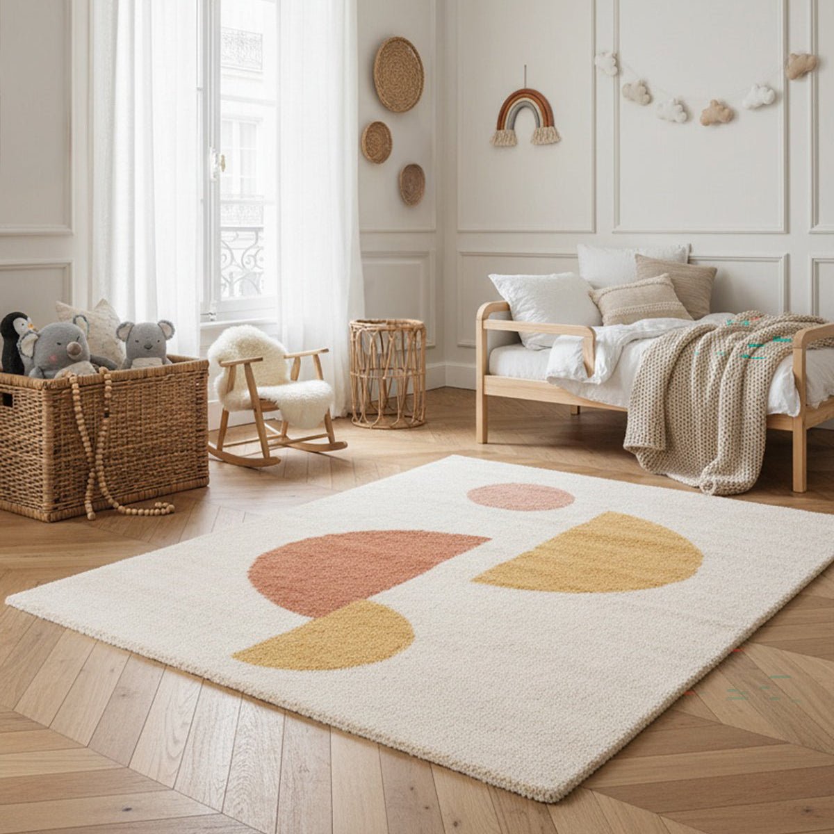 Tapis shaggy épais et confortable MOON terracotta, AFK LIVING