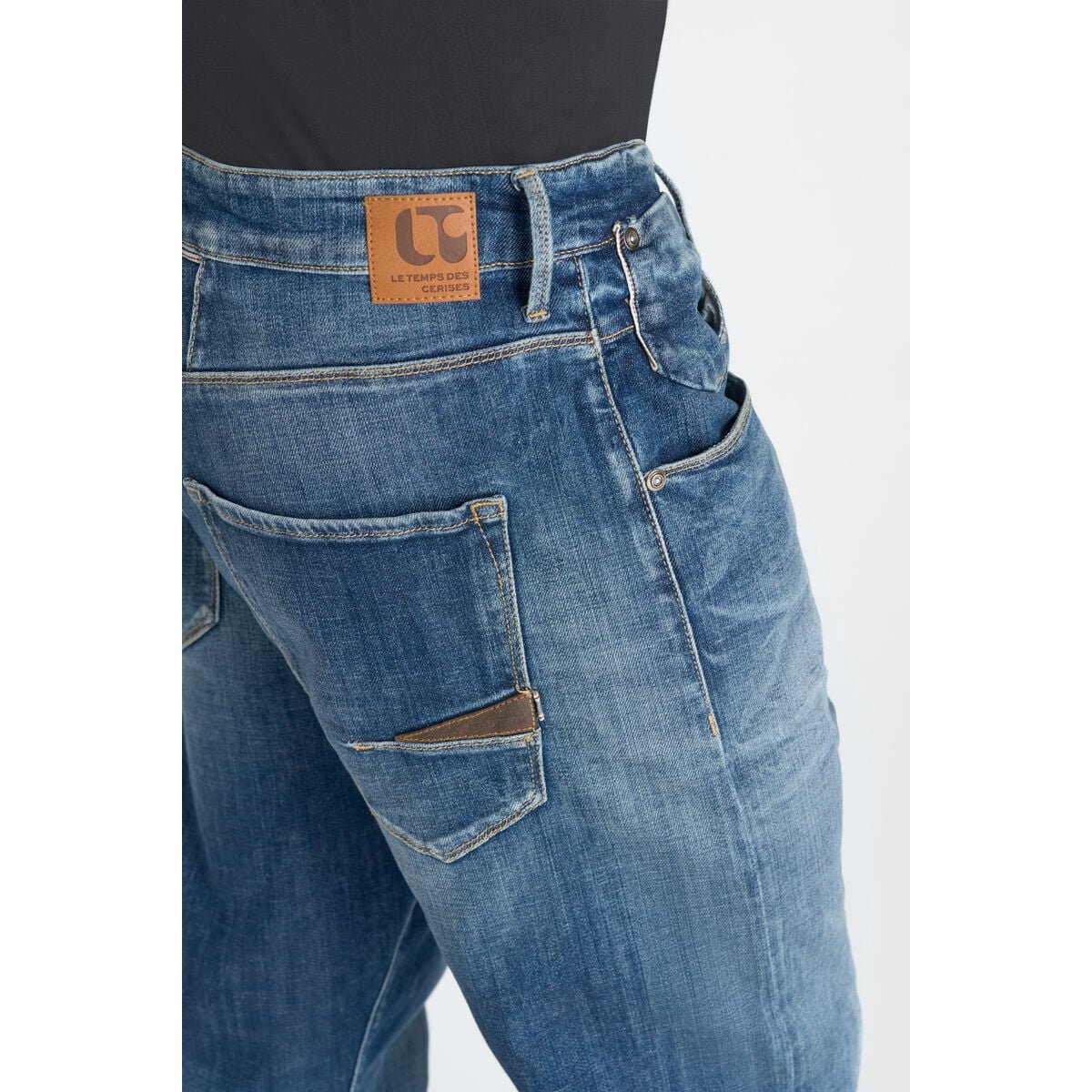 Jeans loose, large 900/19, longueur 34 blue, LE TEMPS DES CERISES