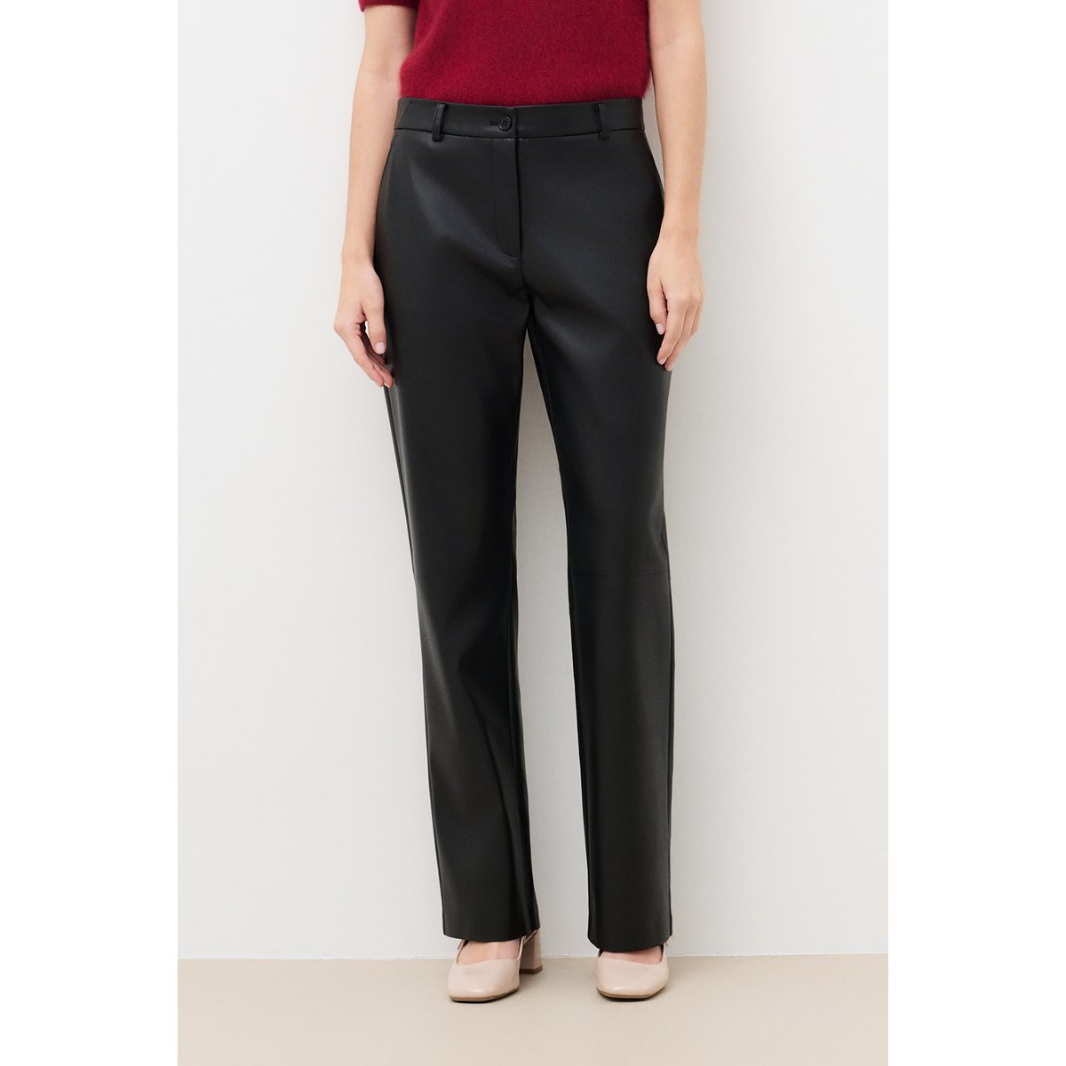 Pantalon droit doublé PHEATHER noir, CAROLL
