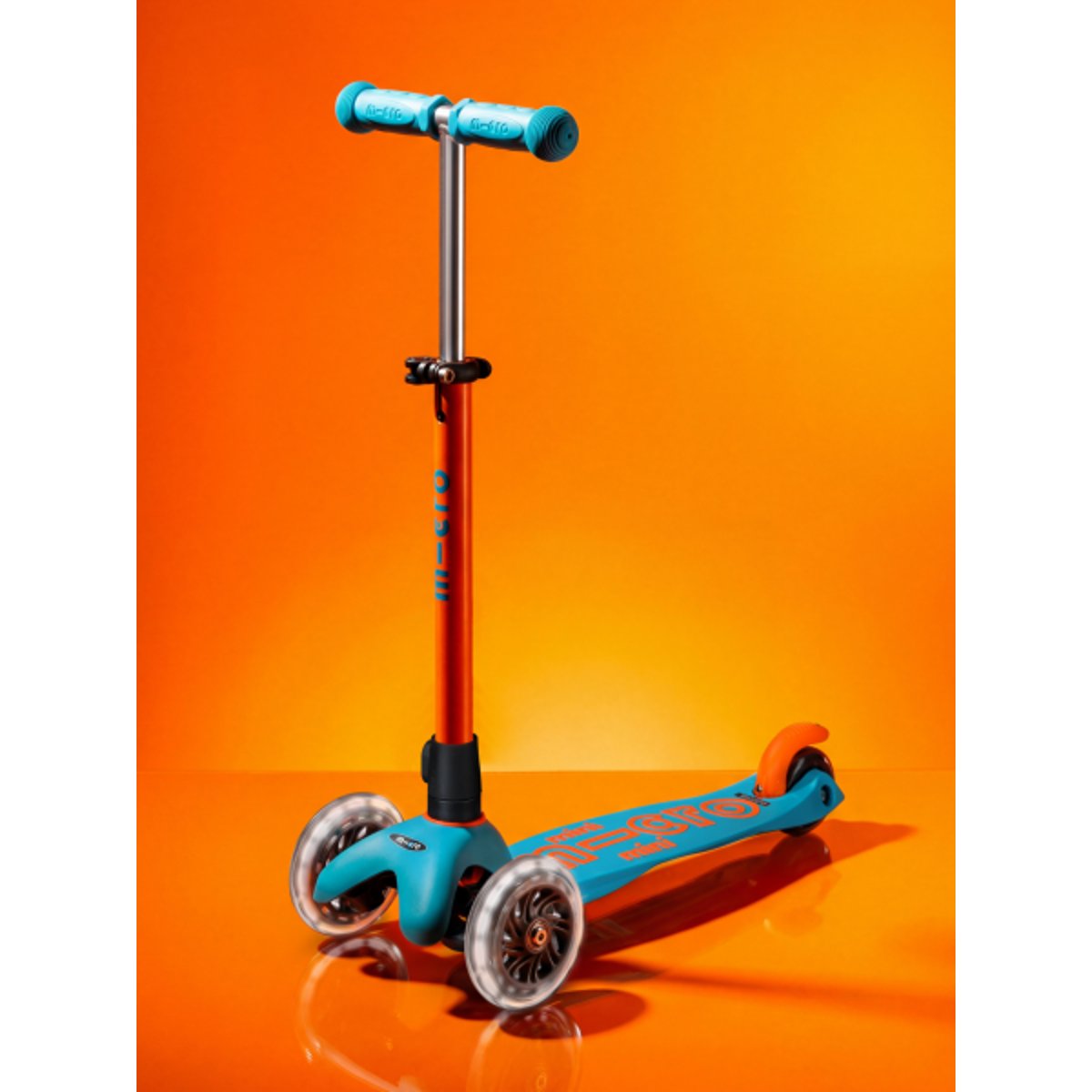 Mini Micro Deluxe Néon LED - Sunset Orange orange, MICRO MOBILITY
