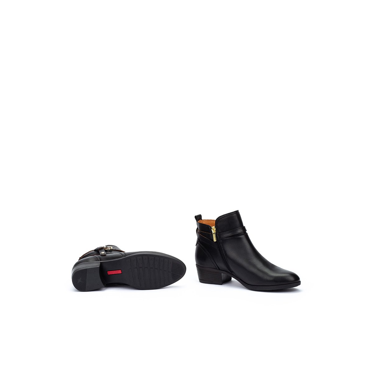 Bottines à talon cuir Daroca black, PIKOLINOS