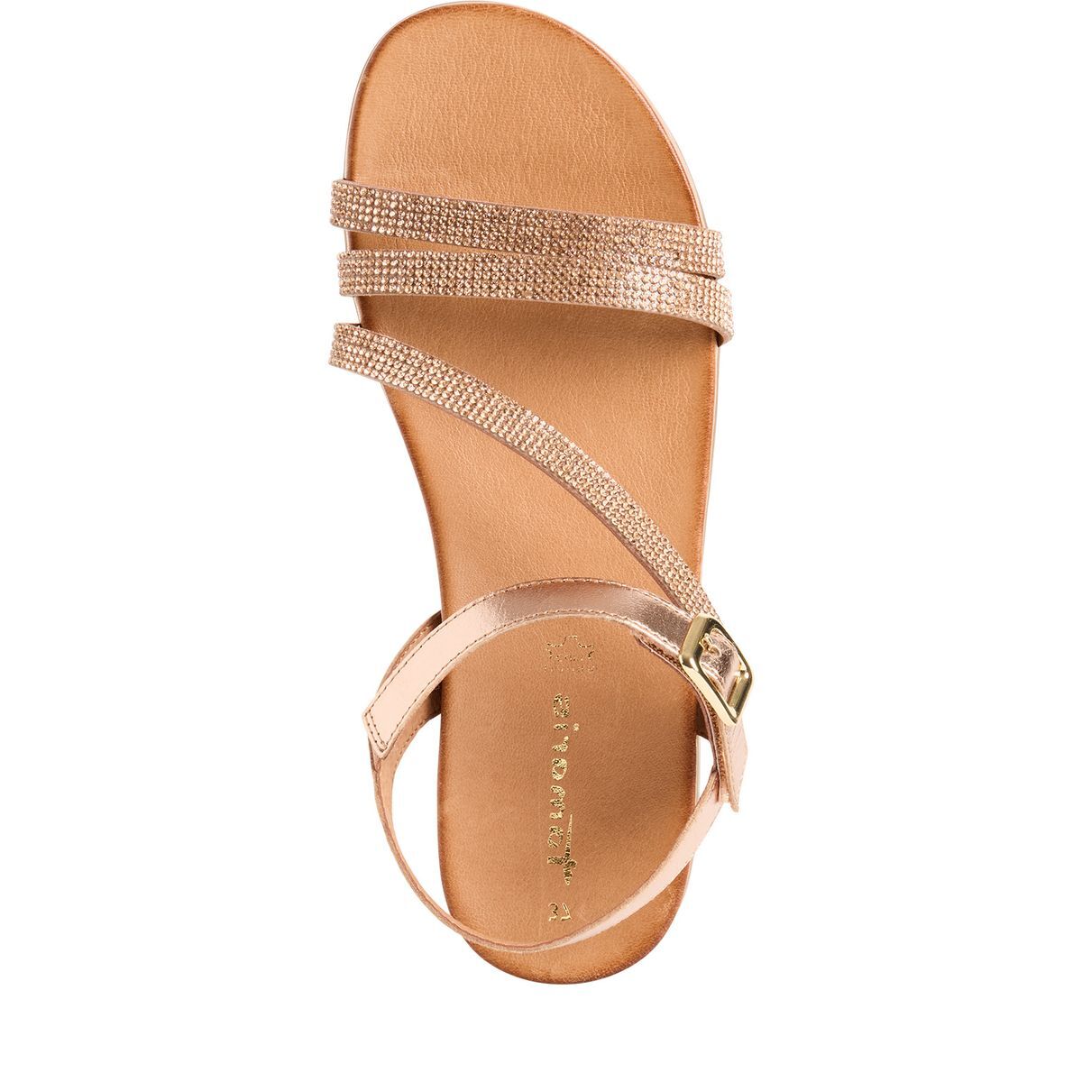 Sandale plate rose brillant, TAMARIS