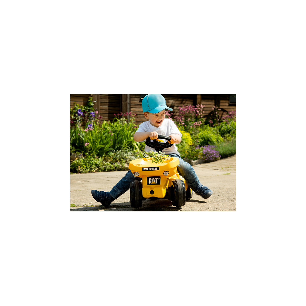 rollyMinitrac Dumper CAT jaune, ROLLY TOYS