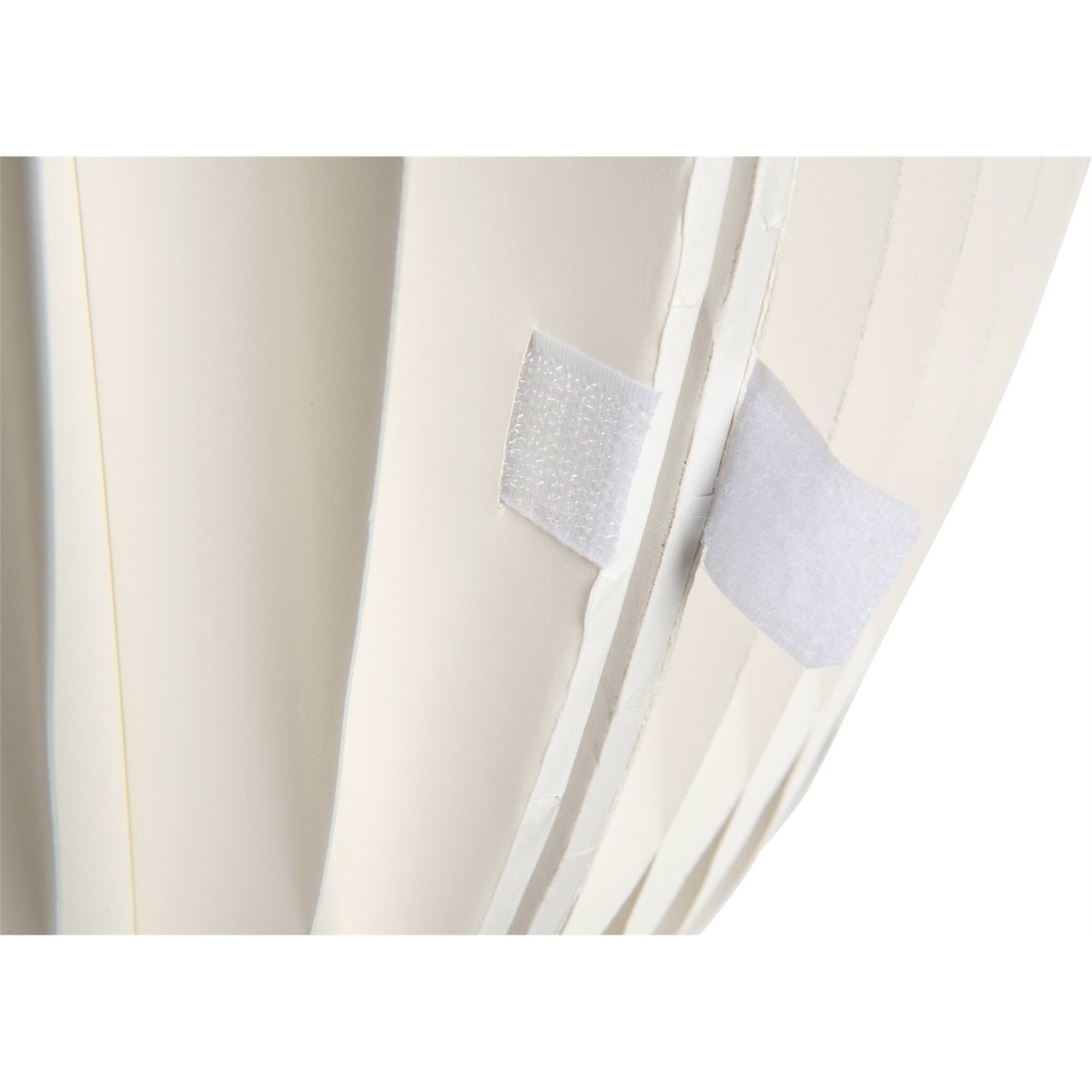 Bar pliable rond en papier blanc cassé élégant, RECOLLECTION