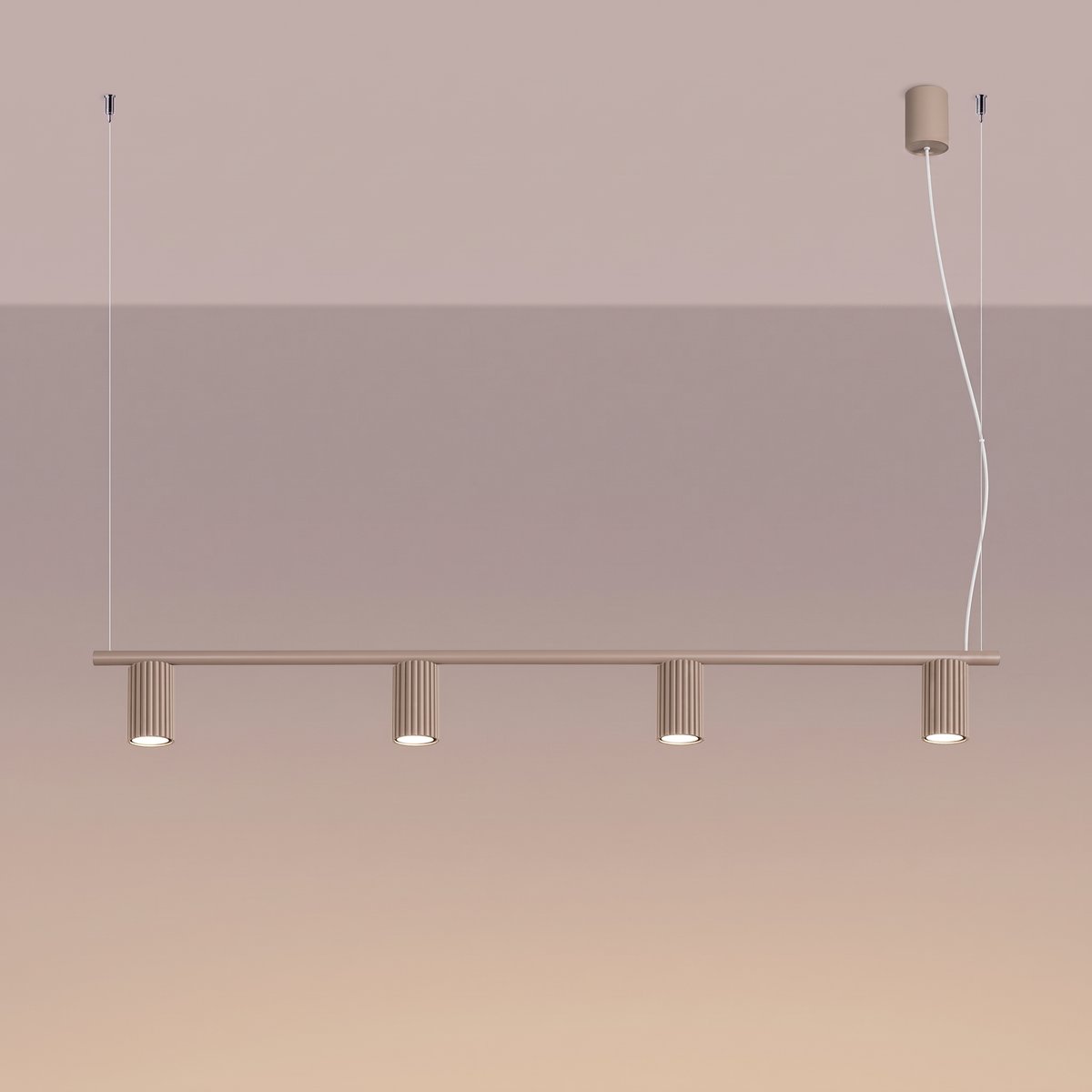 Lustre Aluminium Taupe GU10 4 Karbon taupe, EDEN