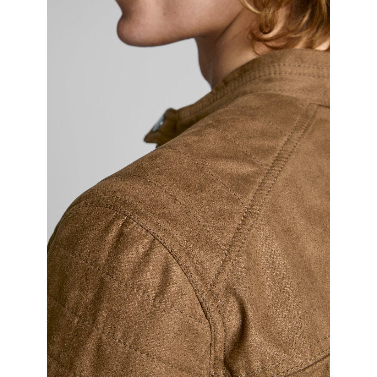 Blouson biker Jcorocky cognac, JACK & JONES