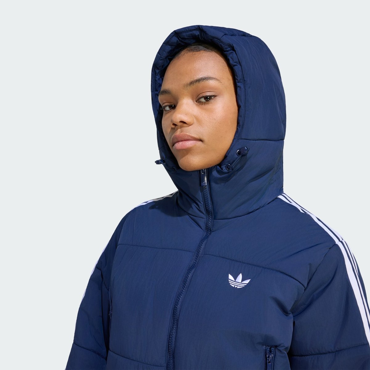 Doudoune À Capuche Cropped Adicolor Doudoune À Capuche Cropped Adicolor night indigo, adidas Originals