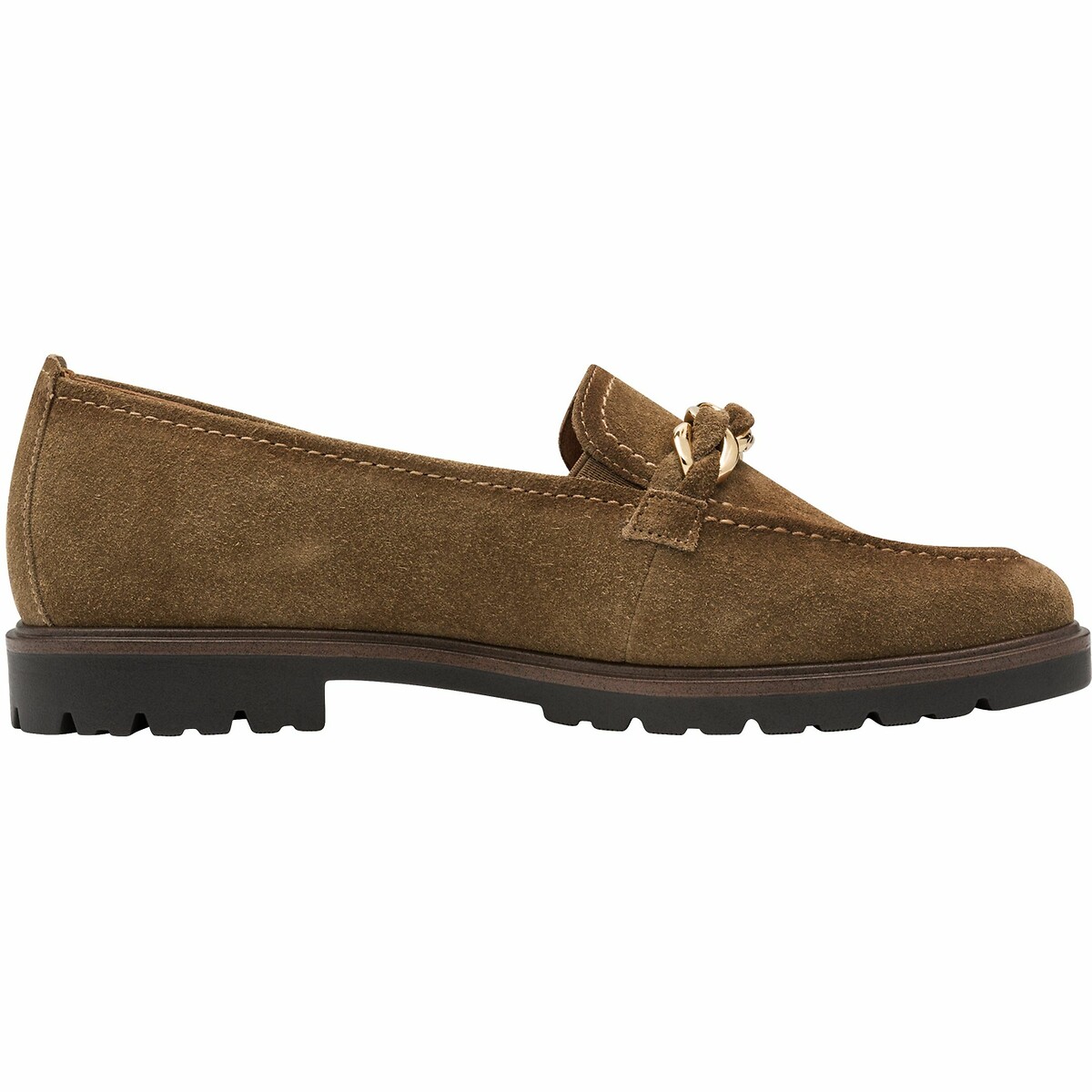 Mocassins en cuir camel, TAMARIS