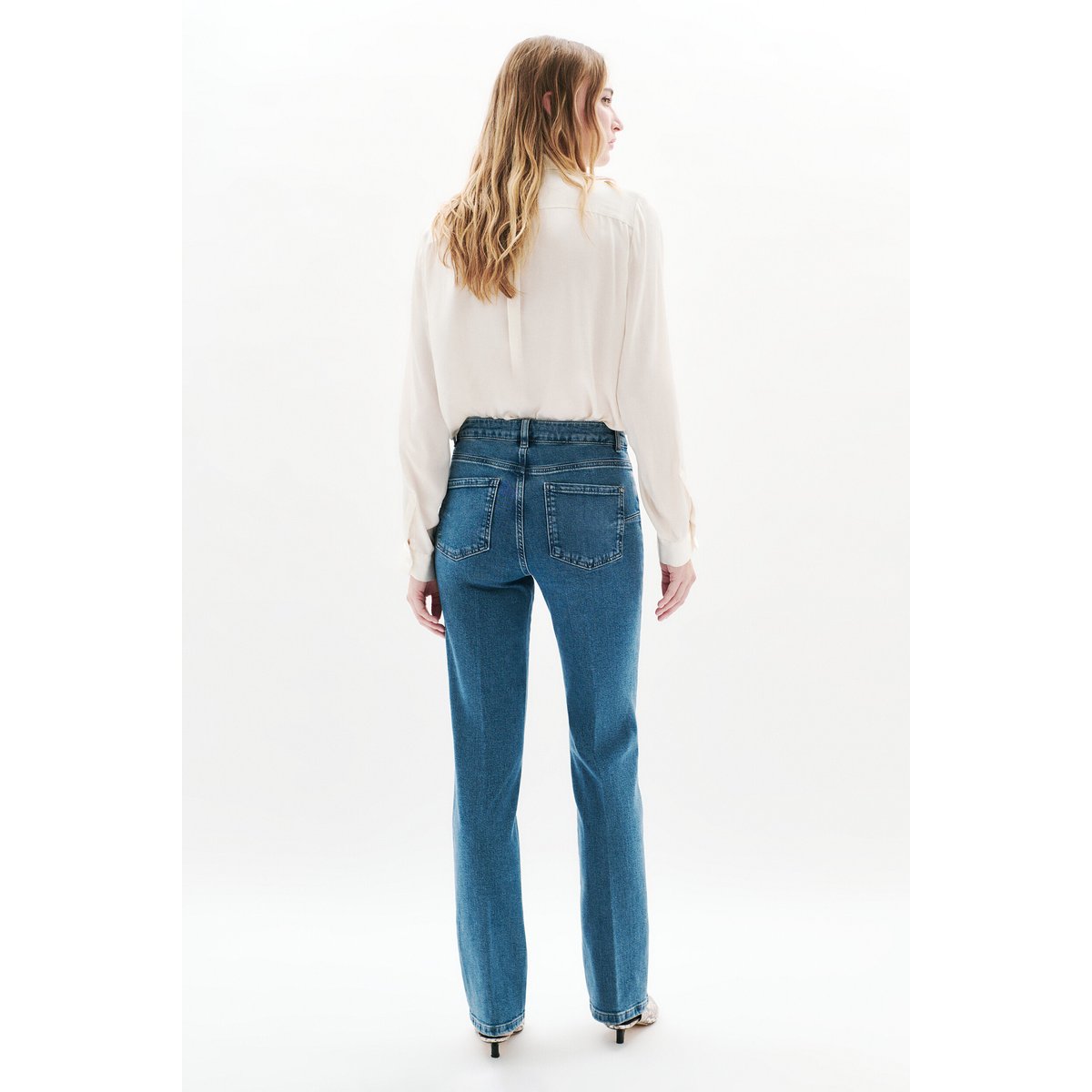 Pantalon droit essentiel COMELONGJEAN denim stone, CAROLL