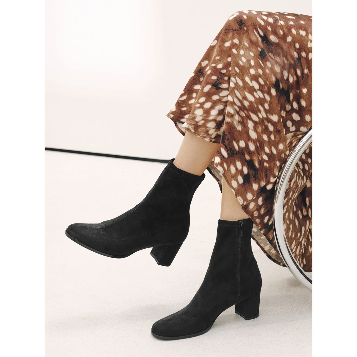Bottines souples à bout rond forever comfort® noir, NEXT