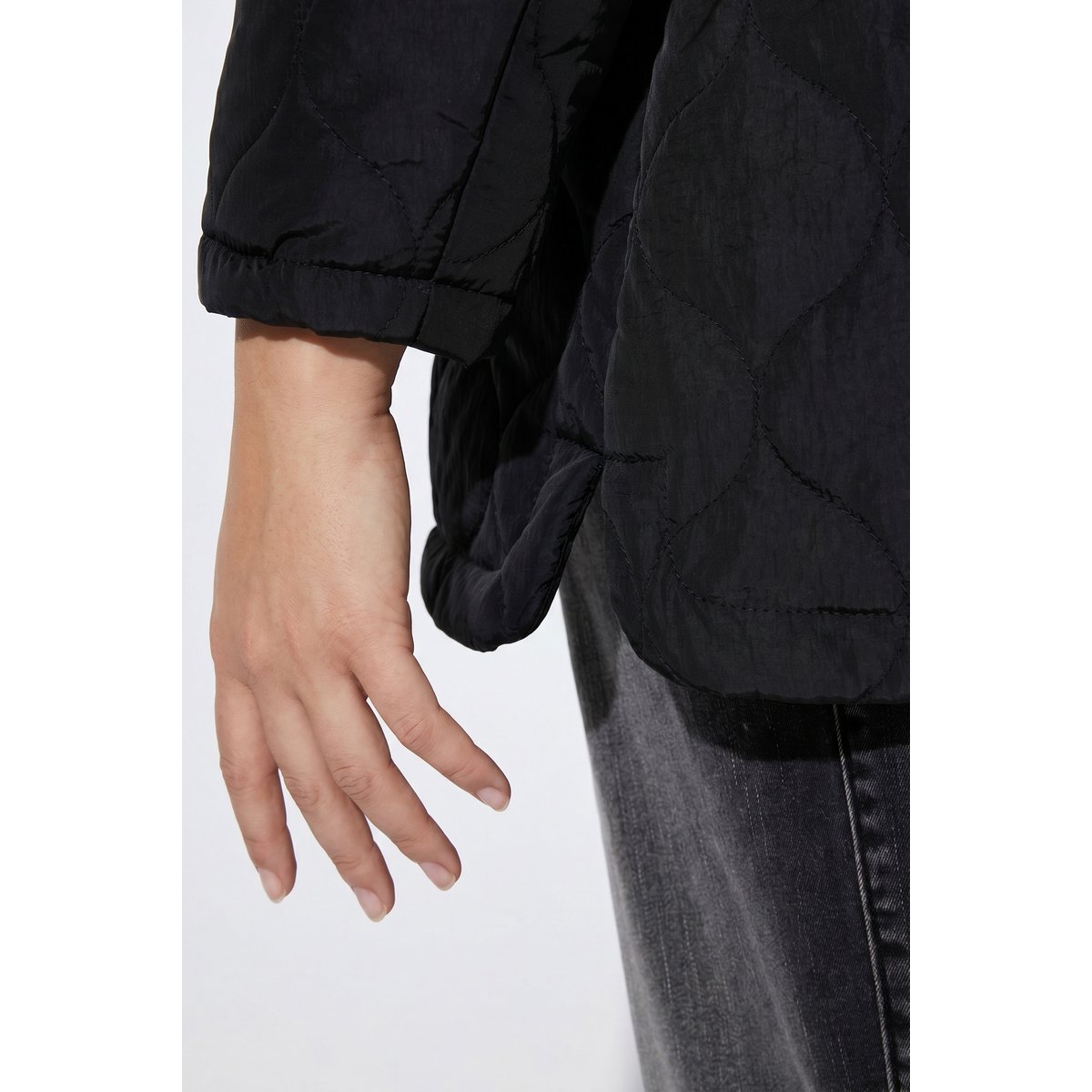 Veste matelassée HYPRAR avec col montant noir, ULLA POPKEN