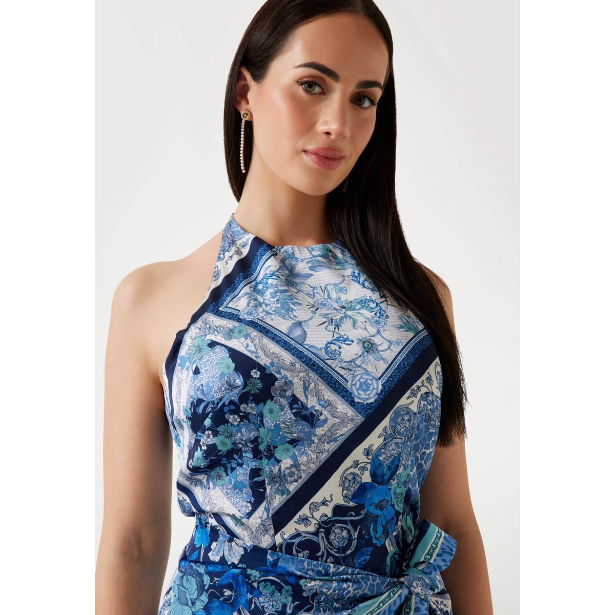 Mini Robe Imprimé Foulard blau multi, GUESS