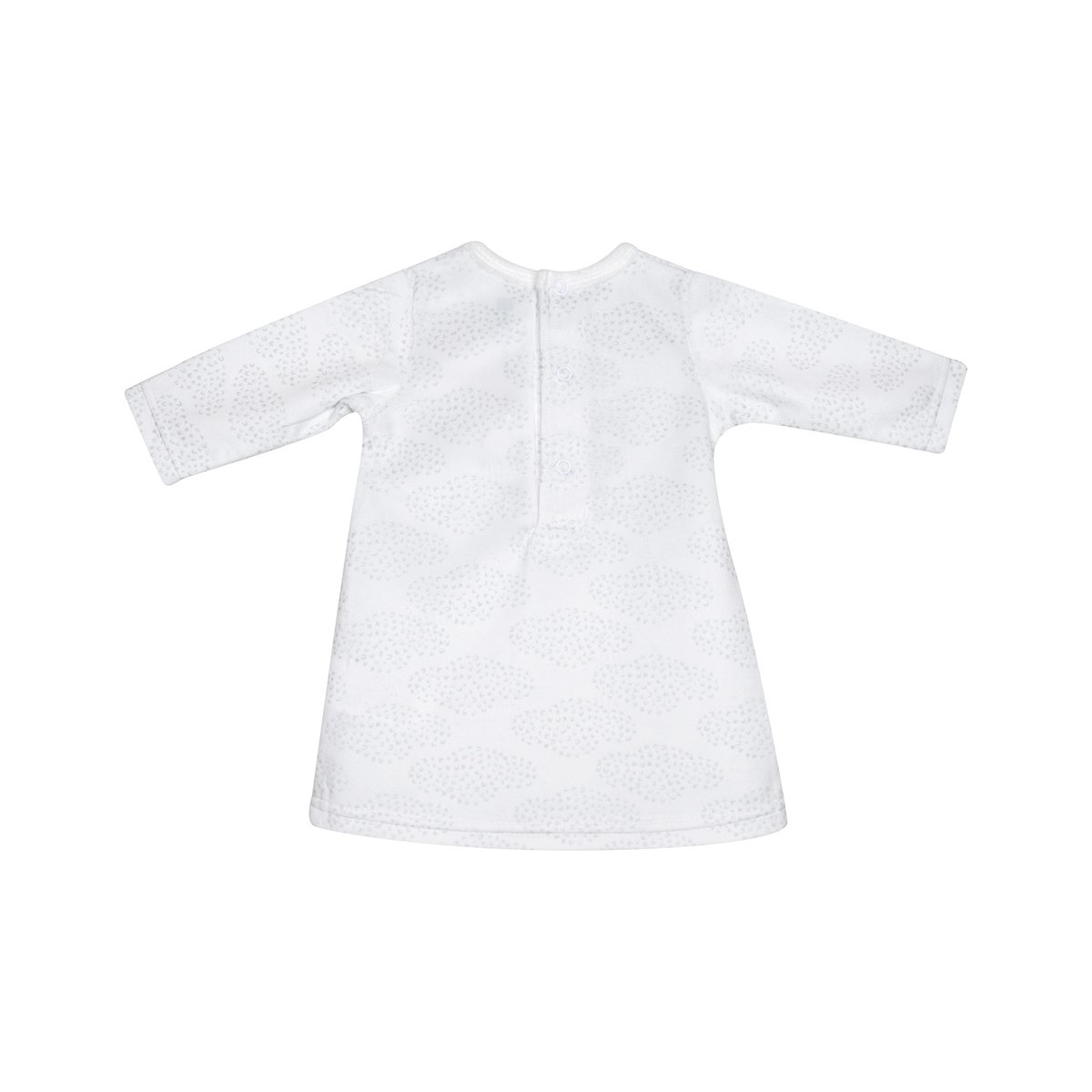Robe legging josefine velours doux naissance gris, SUCRE D'ORGE