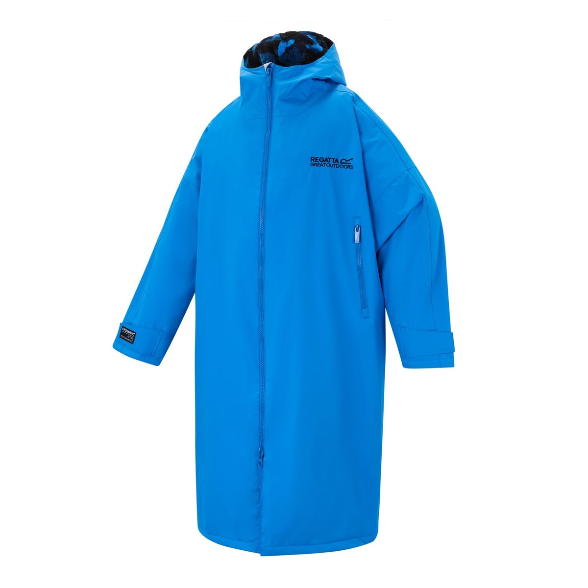 Peignoir à langer imperméable motif/style uni bleu vif, REGATTA