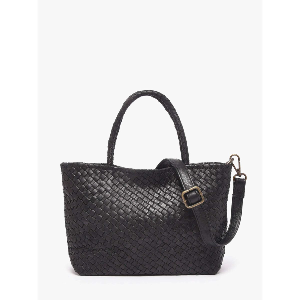 Sac bandoulière Lisbonne cuir black, BASILIC PEPPER
