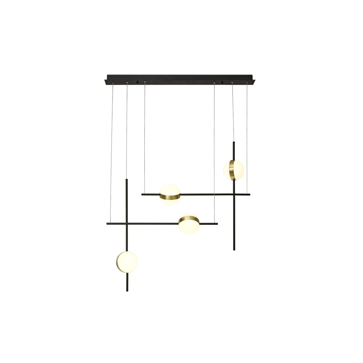 Suspension en métal design, CUBA noir, MANTRA