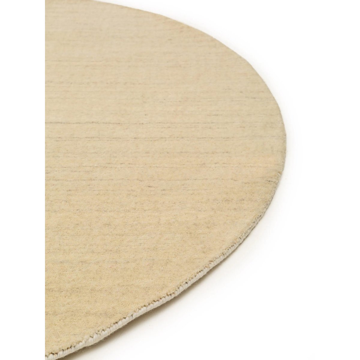 Tapis rond en laine tissé main JAMAL crème, BENUTA