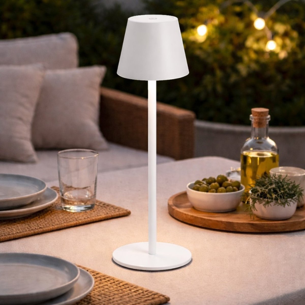 Lampe Sans Fil extérieur IP44 Pol blanc blanc, MILLUMINE