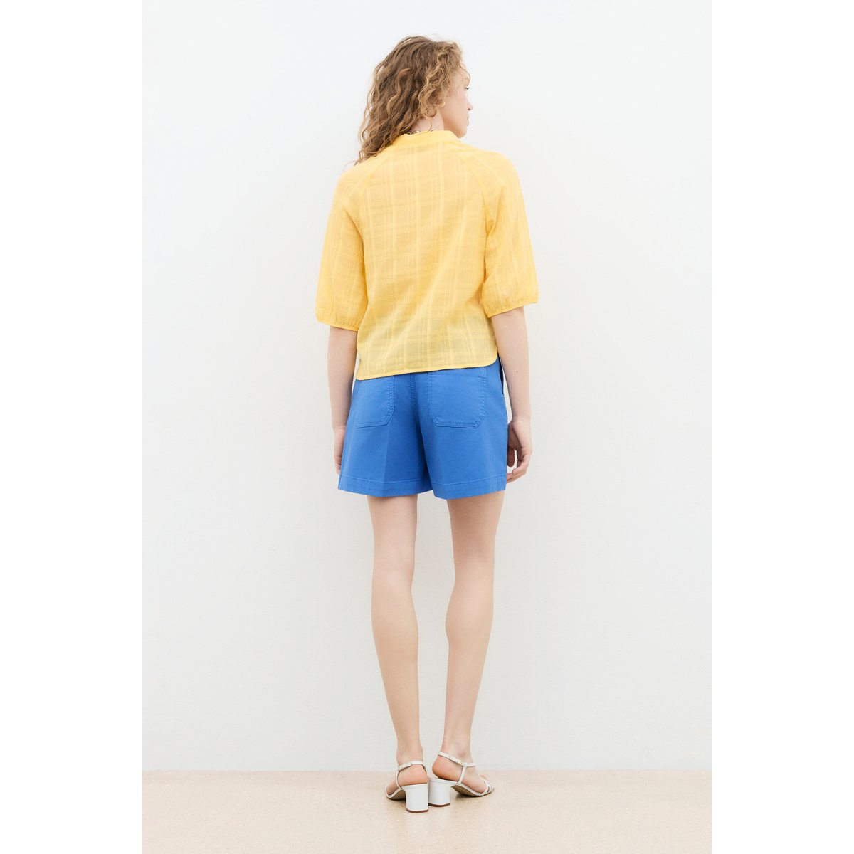 Chemisier Czelly jaune, CAROLL