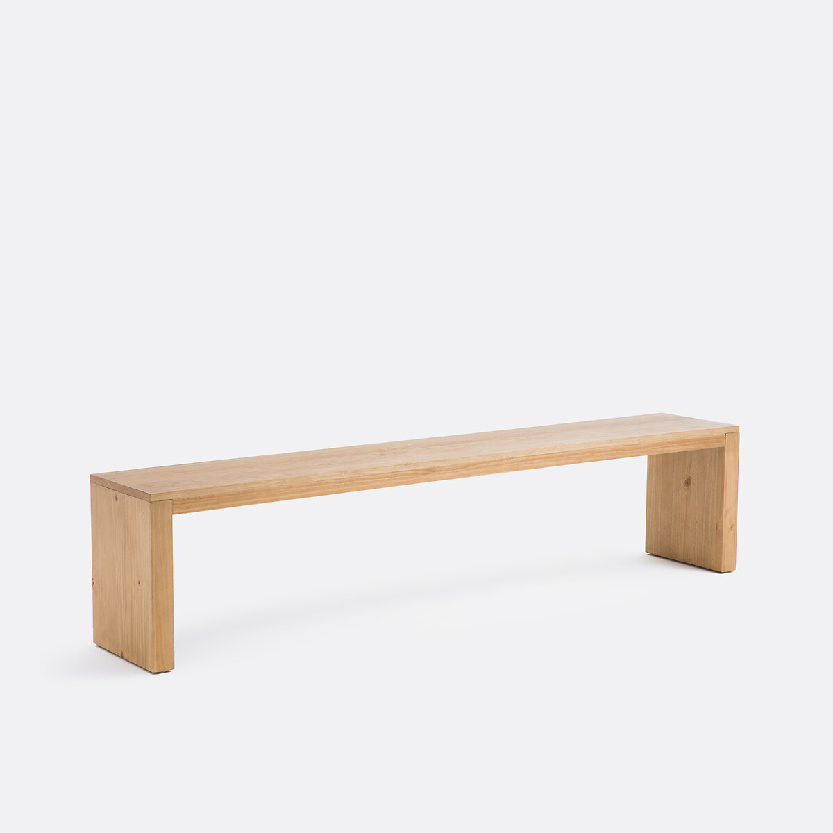 Banc 3 personnes pin massif, Malio pin massif blanc/cire, LA REDOUTE INTERIEURS