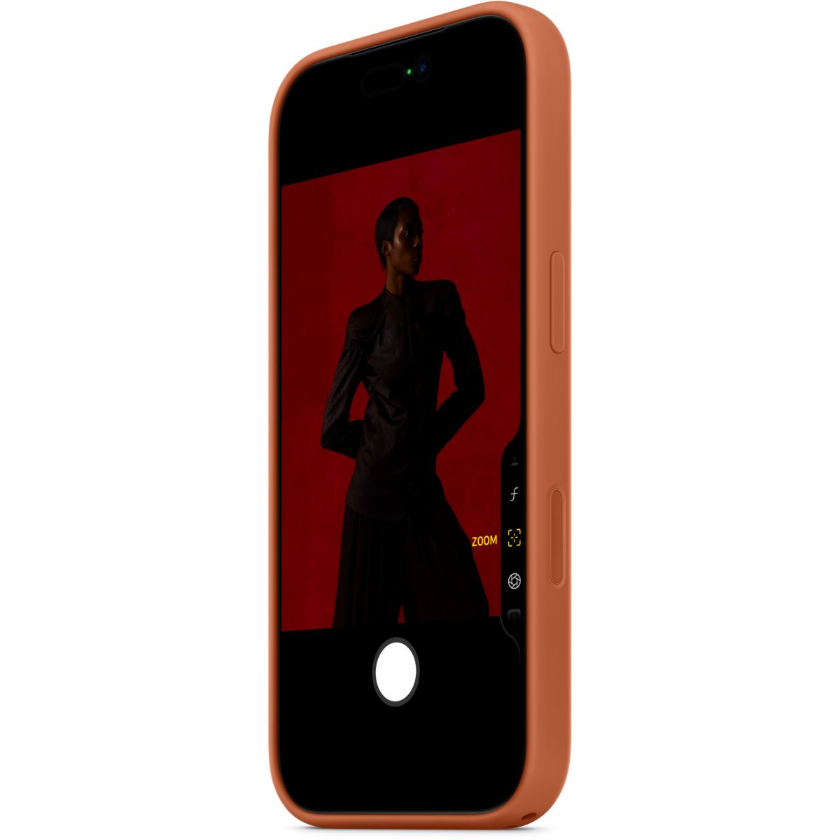 Coque iPhone 17 Pro MagSafe silicone Terracott couleur unique, APPLE