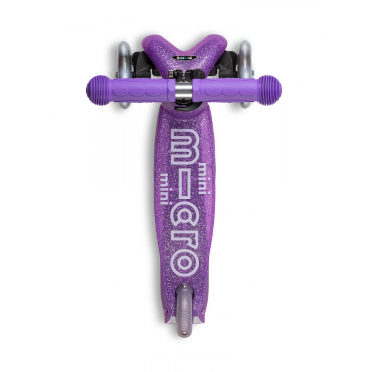 Mini Micro Deluxe Glitter LED - violet, MICRO MOBILITY
